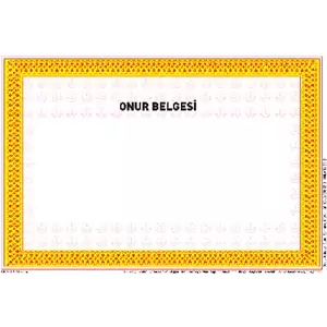 Okul Öğrenci Onur Belgesi MEB Onaylı (İlkokul-Ortaokul-Lise)