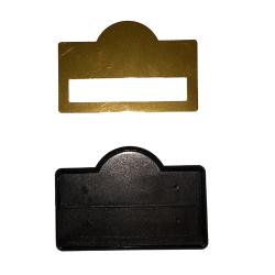 Kubbeli Sürgülü Metal Yaka İsimliği (altın)