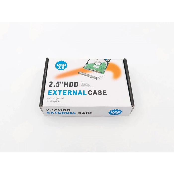 2.5-inch Hard Disk (HDD) Kutusu - USB 3.0 SATA 4.8 Gbps - Plastik - Şeffaf