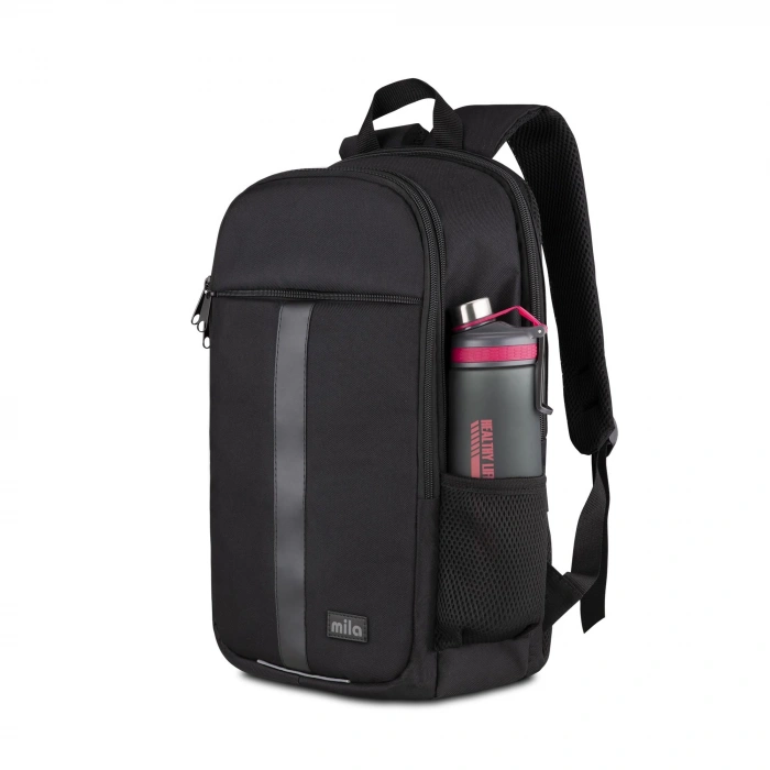 Classone 15.60 inch Mila Serisi W600 -  Lenovo,Hp,Asus,Monster,Macbook,Mac Air Uyumlu Reflektörlü - Laptop Sırt Çantası - Siyah