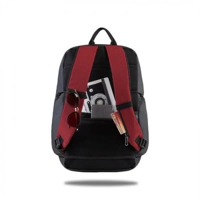 Classone BP-IT805 Parma Serisi WTXpro Su Geçirmez Kumaş  15.6  Notebook Sırt Çantası-Bordo