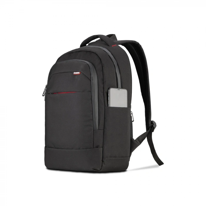 Classone BP-L400 Floransa Large Serisi, WTXpro Su Geçirmez Kumaş, Su Geçirmez Fermuar, 15.6 inch UyumluNotebook Sırt Çantası – Siyah