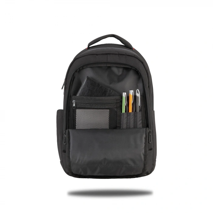 Classone BP-L400 Floransa Large Serisi, WTXpro Su Geçirmez Kumaş, Su Geçirmez Fermuar, 15.6 inch UyumluNotebook Sırt Çantası – Siyah