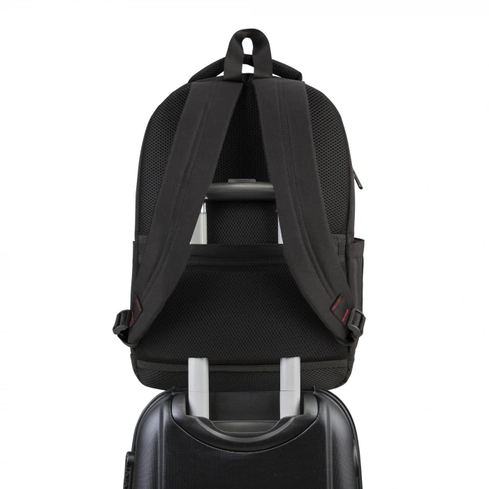 Classone BP-L400 Floransa Large Serisi, WTXpro Su Geçirmez Kumaş, Su Geçirmez Fermuar, 15.6 inch UyumluNotebook Sırt Çantası – Siyah