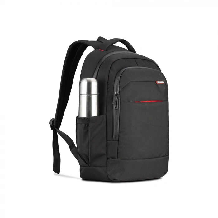 Classone BP-L400 Floransa Large Serisi, WTXpro Su Geçirmez Kumaş, Su Geçirmez Fermuar, 15.6 inch UyumluNotebook Sırt Çantası – Siyah