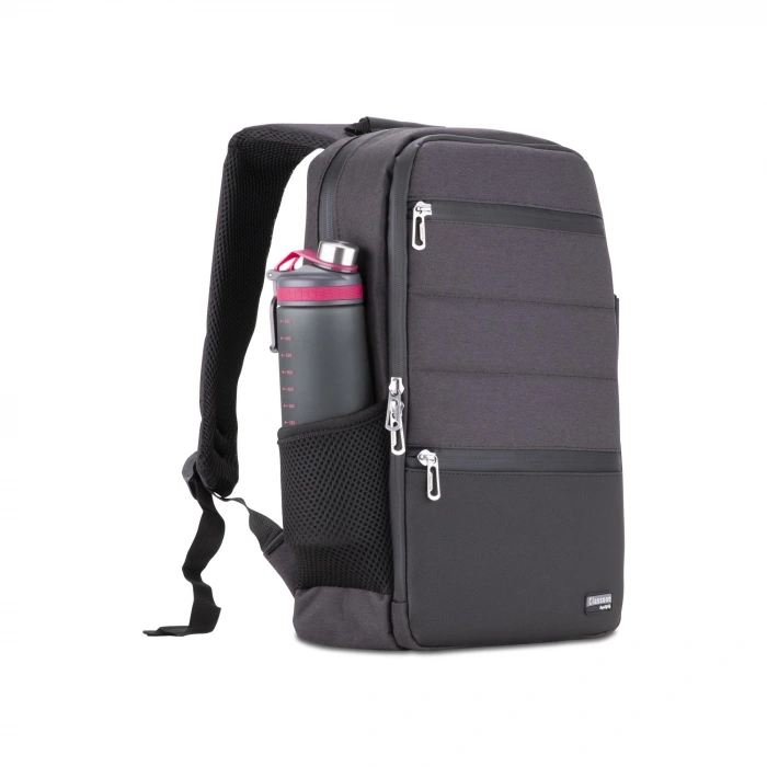 Classone BP-TX304 Combo Serisi 15,6 inch , Su Geçirmez Kumaş ve Su Geçirmez fermuar Notebook, Laptop , Macbook Sırt Çantası -Antrasit Gri