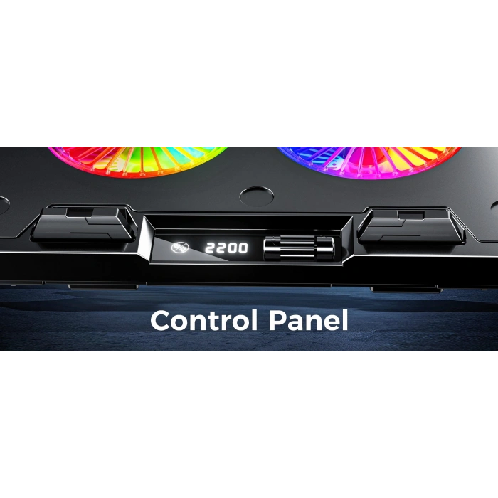 Classone Gt102 Gaming Laptop Soğutucu, 2200rpm , Rgb Işıklı , Led Display , Notebook Soğutucu Stand