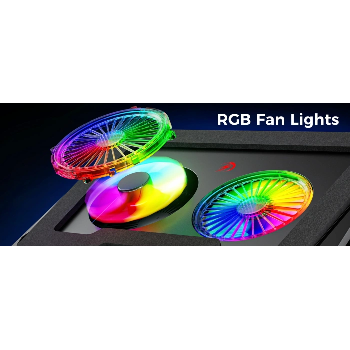 Classone Gt102 Gaming Laptop Soğutucu, 2200rpm , Rgb Işıklı , Led Display , Notebook Soğutucu Stand