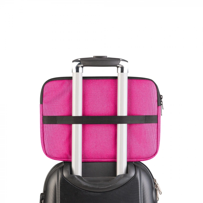 Classone livorno Serisi 13-14 inch uyumlu Macbook , Tablet Taşıma Çantası-Pembe