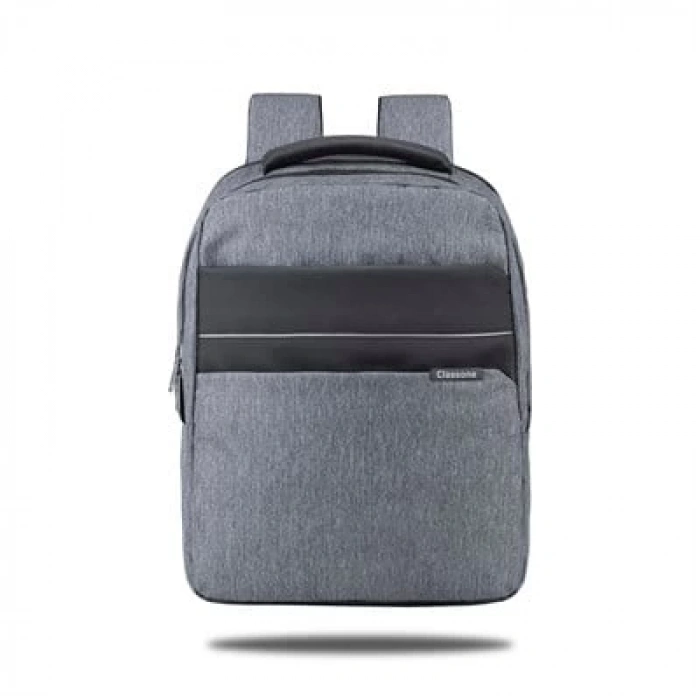 Classone Messina WTXpro Su Geçirmez Kumaş 15.6 inch BP-MS504  Sırt Çantası -Gri