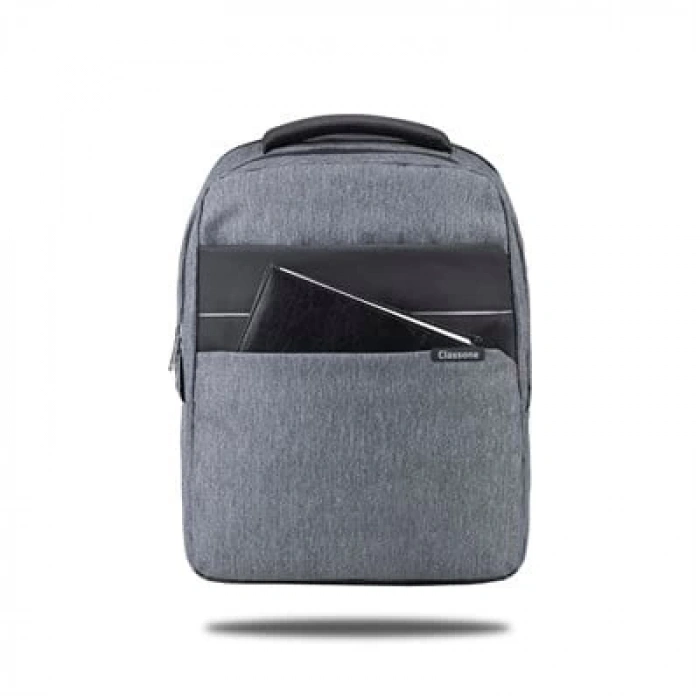 Classone Messina WTXpro Su Geçirmez Kumaş 15.6 inch BP-MS504  Sırt Çantası -Gri