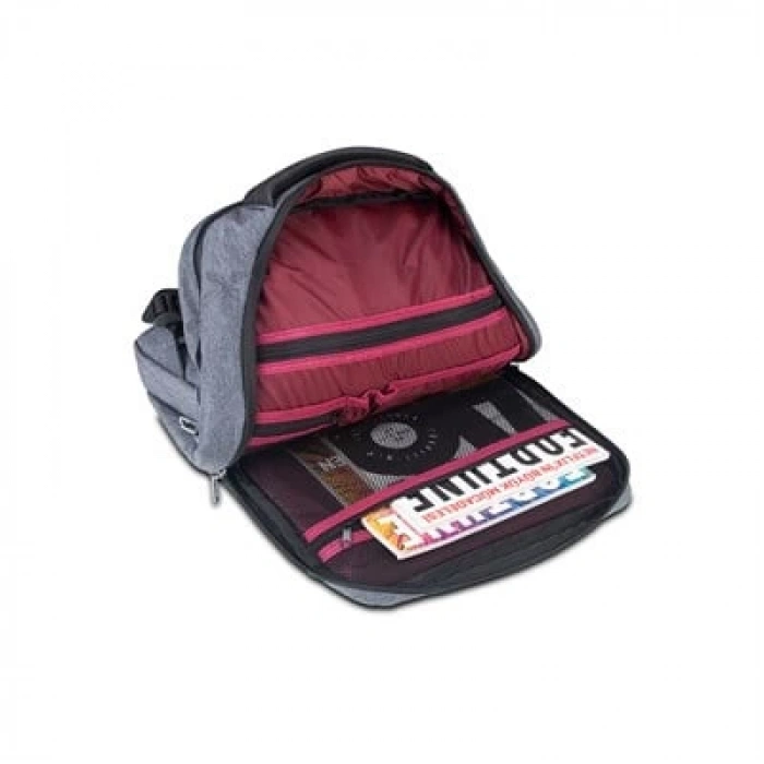 Classone Messina WTXpro Su Geçirmez Kumaş 15.6 inch BP-MS504  Sırt Çantası -Gri