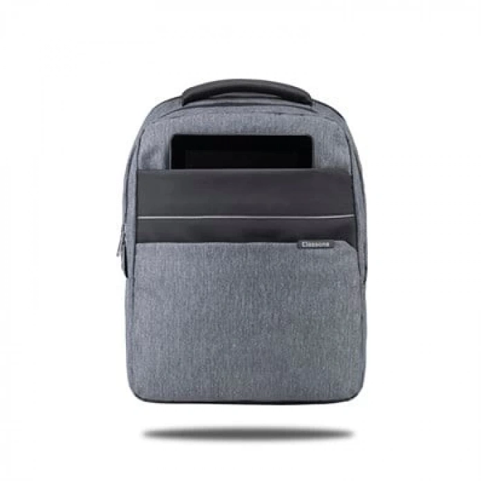 Classone Messina WTXpro Su Geçirmez Kumaş 15.6 inch BP-MS504  Sırt Çantası -Gri