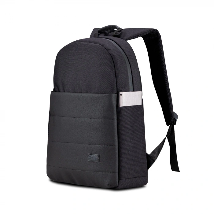 Classone Mila TX100 Serisi 15,6 inch , Su Geçirmez Kumaş ve Su Geçirmez fermuar Notebook, Laptop , Macbook  Sırt Çantası -Siyah