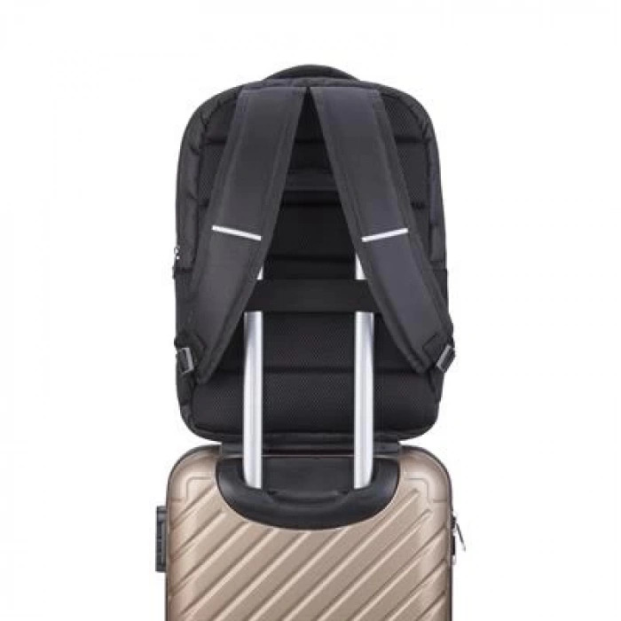 Classone Perugia  Serisi BP-S560 WTXpro Su Geçirmez Kumaş 15.6 inch WTXpro Notebook Sırt Çantası –Siyah