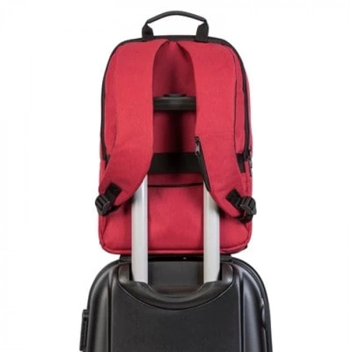 Classone TW1702 Twin Color 17 inch Notebook Sırt Çantası-Kırmızı