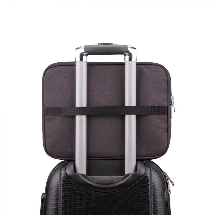 Classone WSL1504 livorno Serisi 15.6 inch uyumlu Macbook, Laptop , Notebook Taşıma Çantası-Koyu Gri