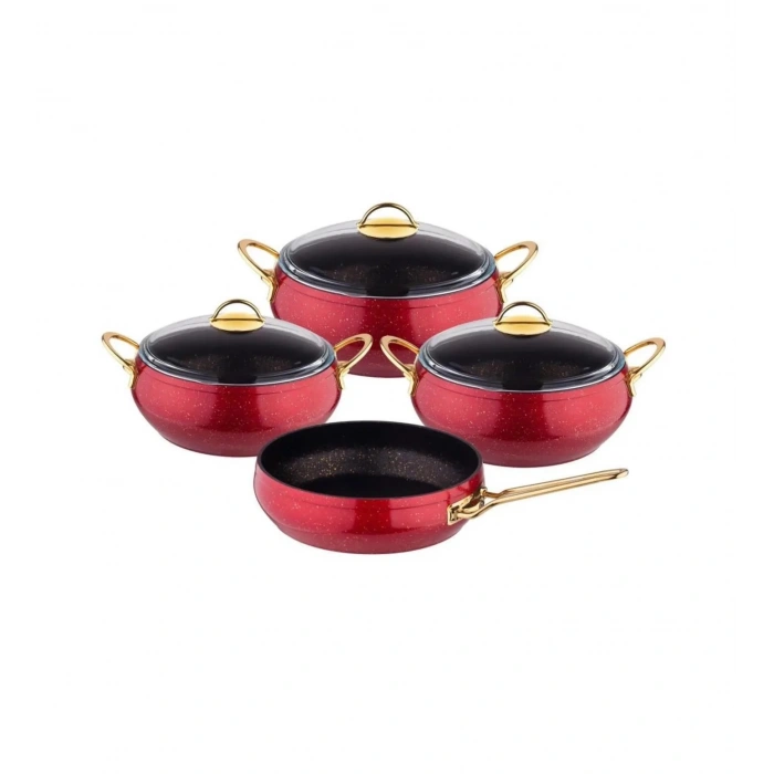 Özkent K-599 7 Parça Granit Guveç Tencere Seti