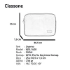 Classone Livorno Serisi WSL1400 13-14 inch uyumlu WTXpro Su Geçirmez Kumaş Macbook ,Tablet Kılıfı -Siyah