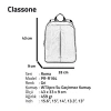 Classone PR-R164 Roma Large Serisi Notebook 15,6 inch Sırt Çantası / Gri