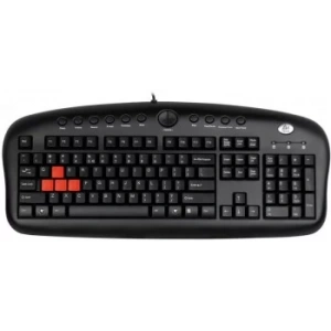 A4 TECH KB-28G MULTIMEDYA Q KLAVYE USB SİYAH