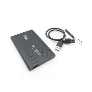 2.5-inch Hard Disk (HDD) Kutusu - USB 3.0 SATA 4.8 Gbps - Alüminyum - Siyah