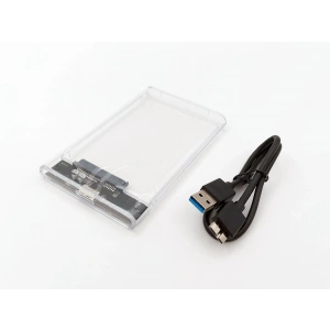 2.5-inch Hard Disk (HDD) Kutusu - USB 3.0 SATA 4.8 Gbps - Plastik - Şeffaf