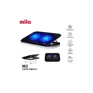 Classone Mila Serisi - M2 - 13-17 inch - Mavi Led,2 Fan,2 USB Gaming Notebook Soğutucu Standı