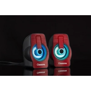 Classone X1 Red RGB Gaming Hoparlör - Kırmızı