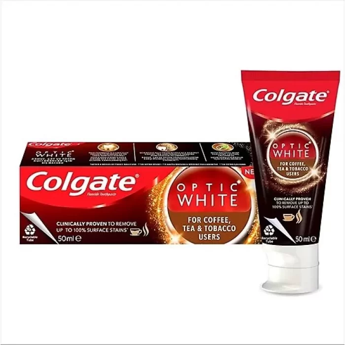 COLGATE DIS MACUNU 50ML. OPTIC WHITE FOR COFFE