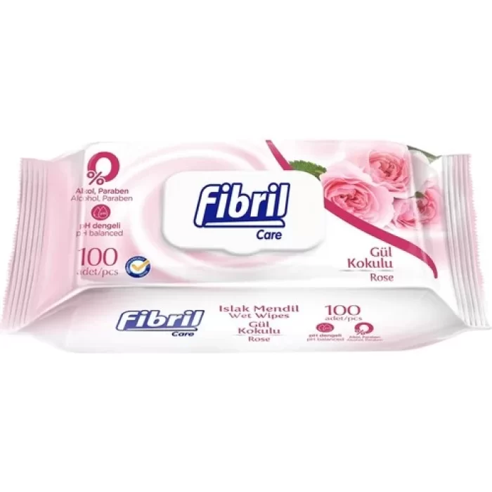 FIBRIL ISLAK HAVLU 100LU GUL