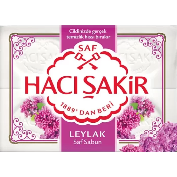 HACI SAKIR SABUN 4*150GR. LEYLAK