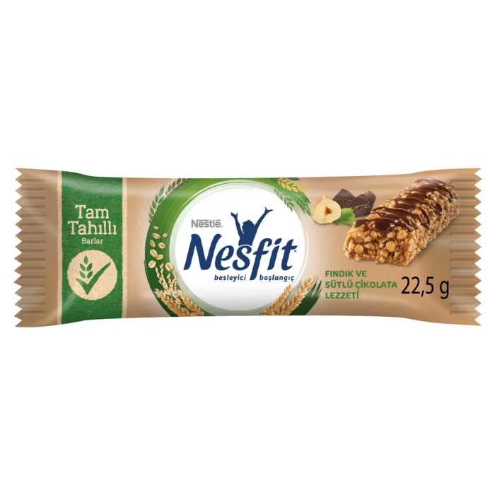 NESFIT BAR 22,5GR. FINDIK VE SUTLU CIKOLATA