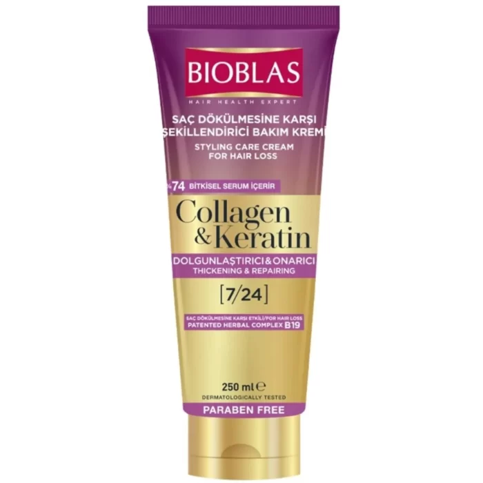 BIOBLAS SAC BAKIM KREMI 250ML.COLLAGEN&KERATIN