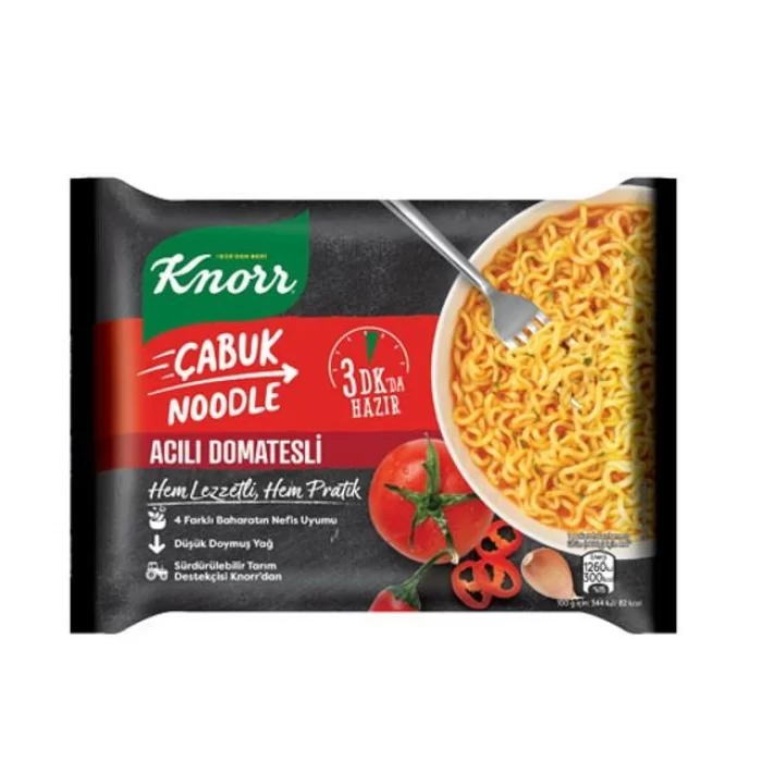 KNORR CABUK NOODLE 67GR. DOMATESLI