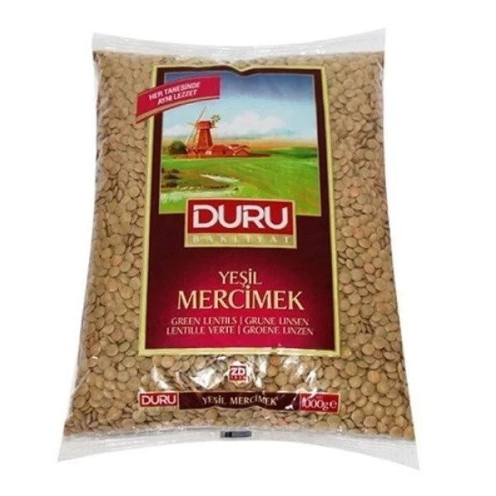 DURU YESIL MERCIMEK 1KG.