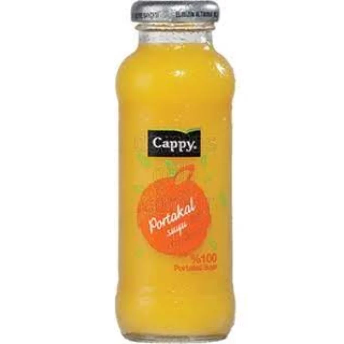 CAPPY MEYVE SUYU CAM 250ML %100 PORTAKAL