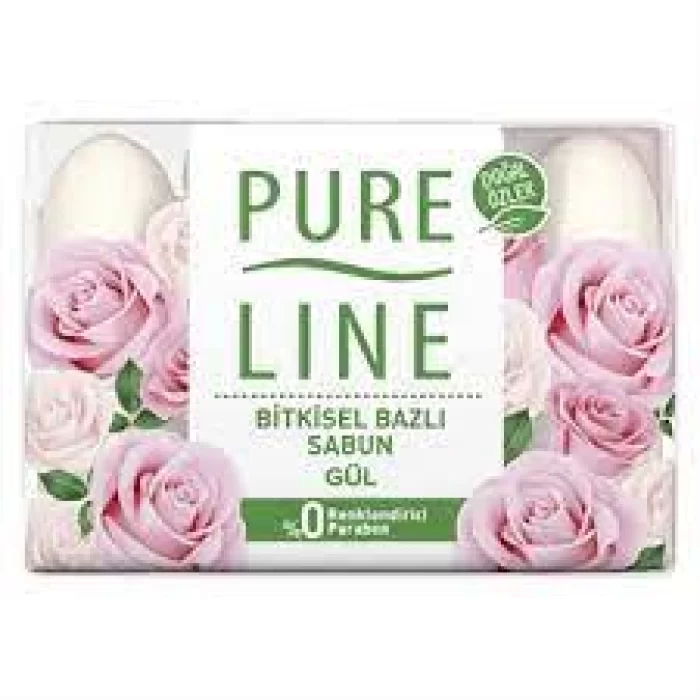 PURE LINE BITKISEL SABUN 4*70GR. GUL