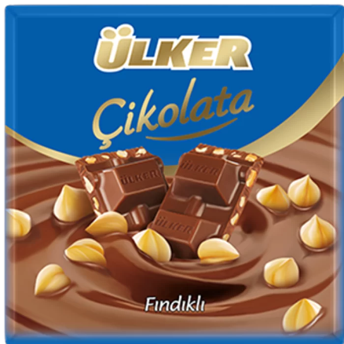 ULKER KARE CIKOLATA 65GR FINDIKLI