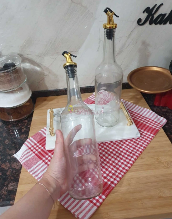 1 LİTRE CAM ŞİŞE ( 2 Adet )