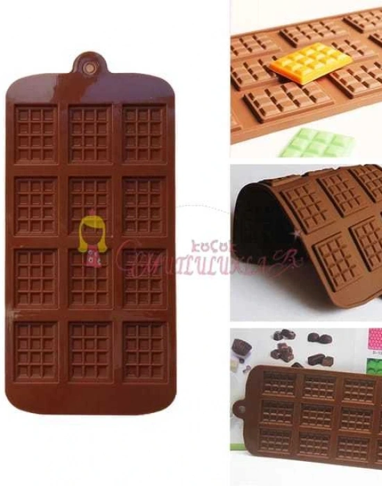 12 Lİ MİNİ TABLET ÇİKOLATA KALIBI