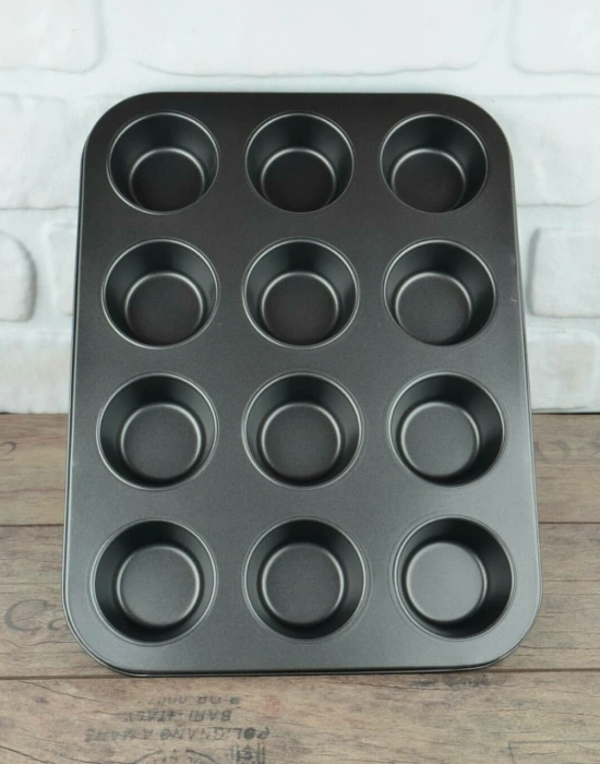 12Lİ TEFLON LÜKS MUFFİN KEK KALIBI