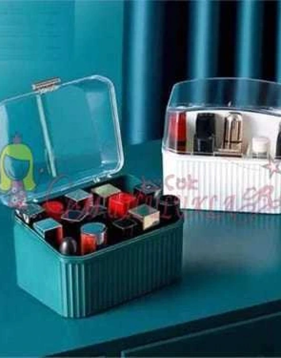 15 Gözlü - Düz Ruj Oje Kutusu Makyaj Organizeri
