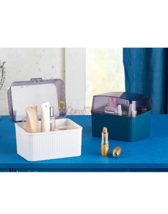 15 Gözlü - Düz Ruj Oje Kutusu Makyaj Organizeri