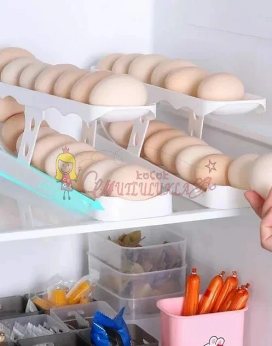2 Katlı Otomatik Buzdolabı Yumurta Standı