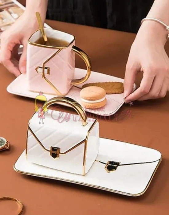 2 Kişilik Çanta Türk Kahvesi Fincanı