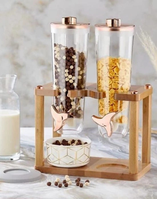 2Lİ BAMBU STANDLI CORNFLEKS ALETİ