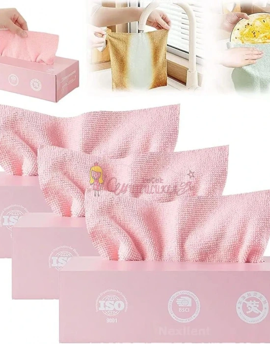 20li Mikrofiber Temizlik Bezi Cam Araba Silme Bezi Mutfak Fiber Temizleme Bezi 20x20