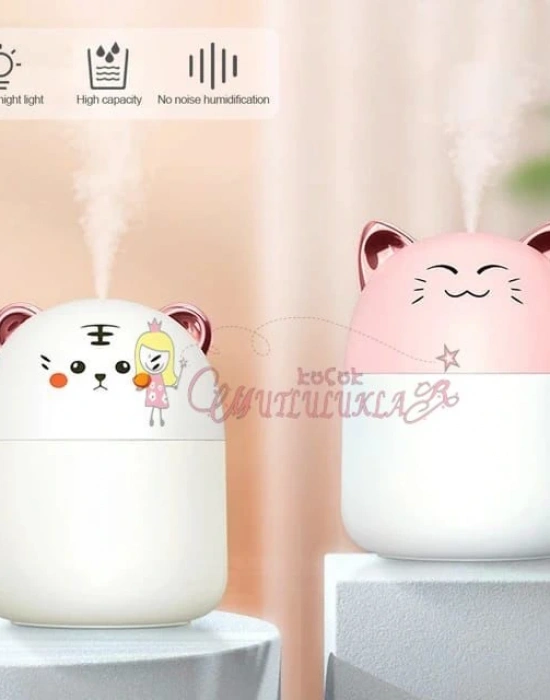 250ml Kapasiteli Soğuk Sis Aroma Difüzör Ev Yatak Odası Nemlendirici ile Yeni Masaüstü Nemlendirici