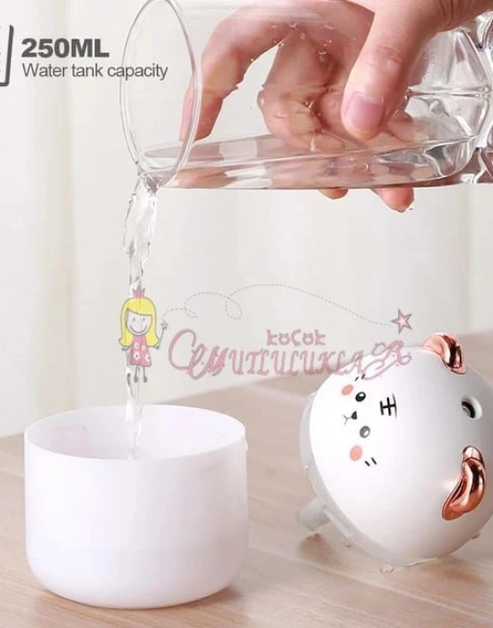 250ml Kapasiteli Soğuk Sis Aroma Difüzör Ev Yatak Odası Nemlendirici ile Yeni Masaüstü Nemlendirici